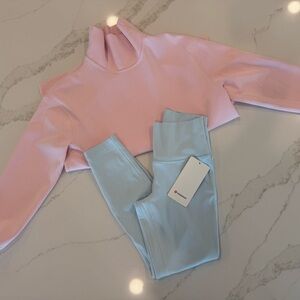 Lululemon Athletica Pink and Light Blue Set